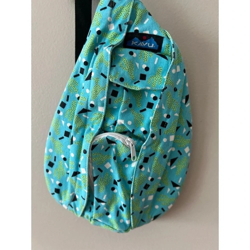KAVU Rope Bag Sling Cactus Confetti Crossbody Backpack Travel